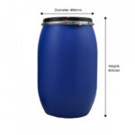 120 Litre Open Head Plastic Drum - Pack of 10 - Image 3