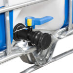 275 Gallon IBC Tote, Standard Reconditioned, UN Rated, 2" Camlock Valve, Steel or Composite Pallet - Image 2
