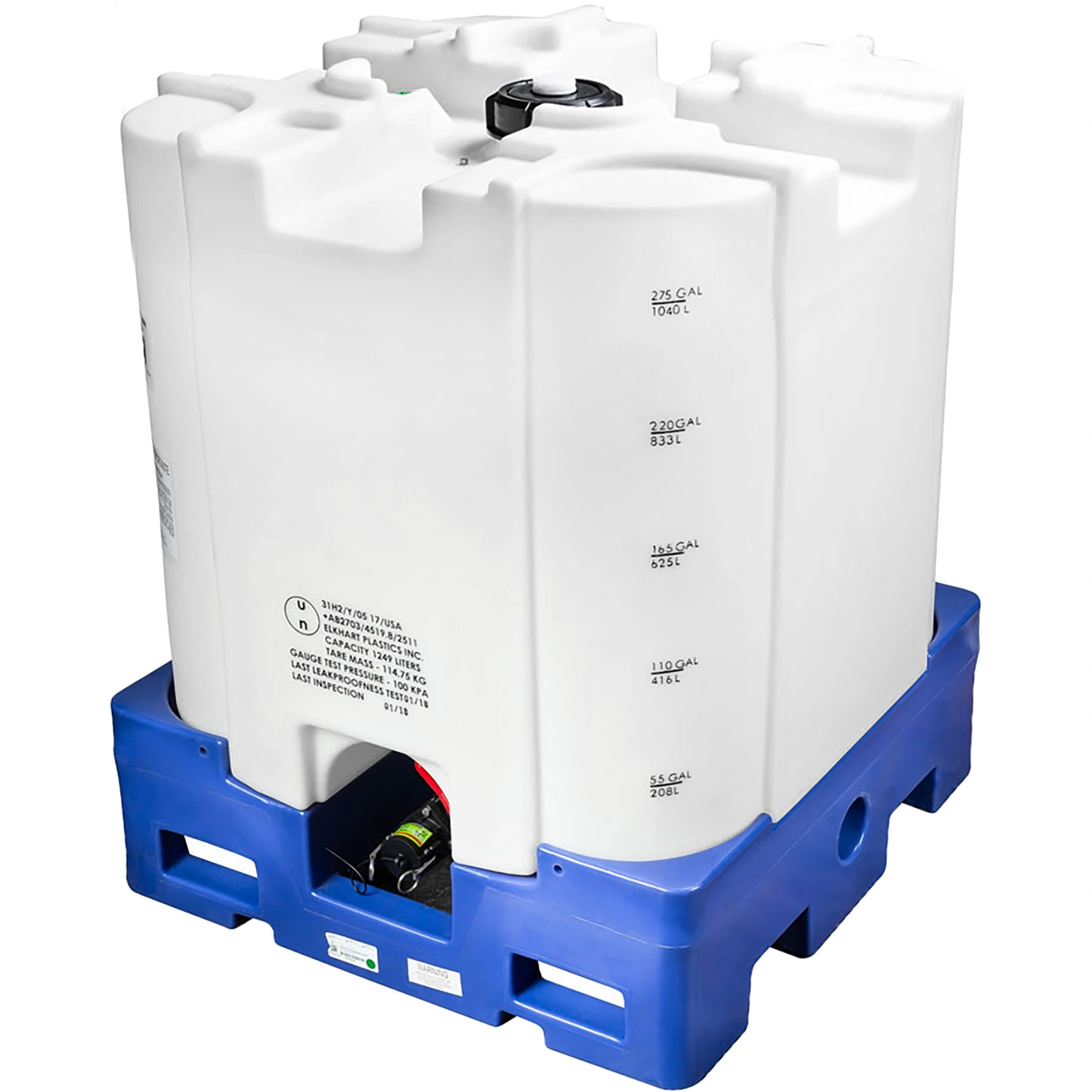 275-gallon_plastic-ibc-tote_un-rated_2-inch-camlock-valve_gasket_26b2tt_1 275 Gallon Plastic IBC Tote, UN Rated, 2" Camlock Valve w/Gasket - Image 1