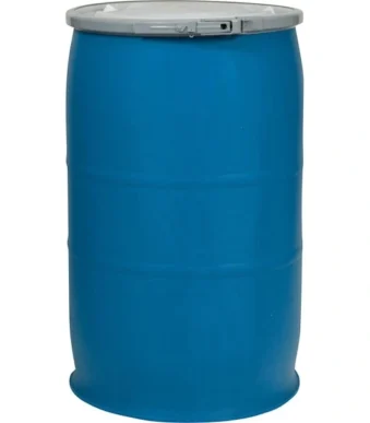 55 Gallon Blue Tight Head Plastic Drum Reconditioned HDPE | Titanic Drums & IBC Tanks