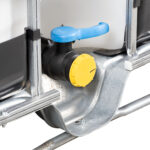 330 Gallon IBC Tote, Rebottled, UN Rated, 2" NPT Valve, Steel/Composite Pallet - Image 3