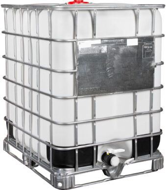 Titanic Drums & IBC Tanks 330 Gallon Rebottled UN Rated IBC Tote with 2 Inch Camlock Valve