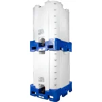 330 Gallon Plastic IBC Tote, UN Rated, 2" Camlock Valve w/Gasket - Image 3
