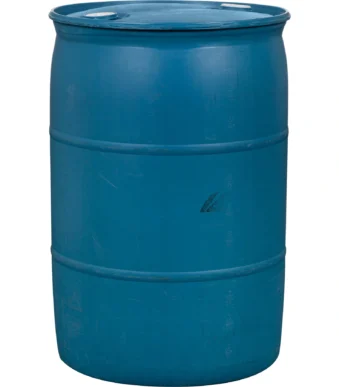 55 Gallon Blue Tight Head Plastic Drum