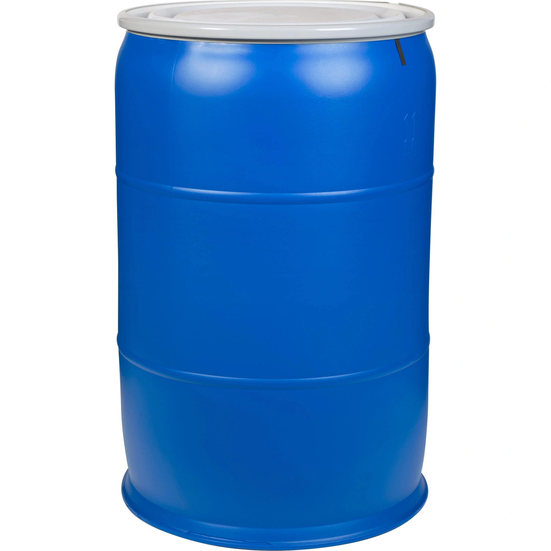 57-gallon-blue-plastic-drum_un-rated_cover-with-bolt-ring_56wb54_1 57 Gallon Blue Plastic Drum, UN Rated, Cover w/Bolt Ring - Image 1