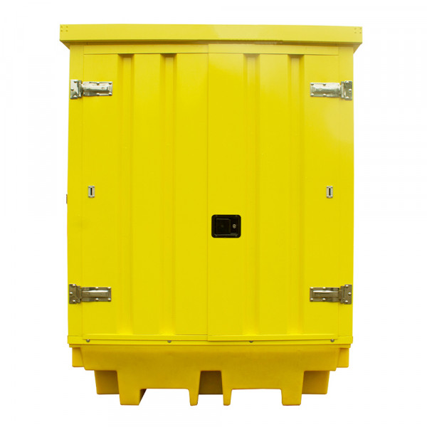 bp4hcs_1 High Security Four Drum Lockable Spill Bund With Hard Cover - Image 1