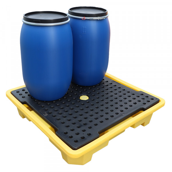 low-profile-4-drum-spill-bund-005 Jonesco Low Profile 4 Drum Spill Bund - Image 1