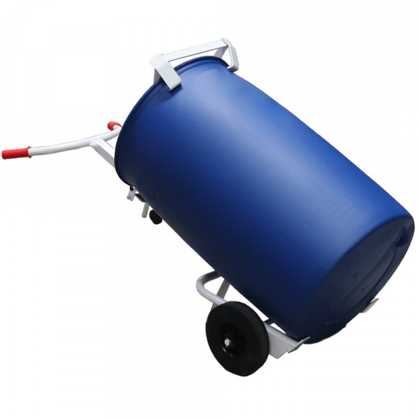 solmha_wheeled_drum_trolley_-_tilted SOLMHA™ 2 Wheeled Drum Trolley - 350kg Capacity - Image 1