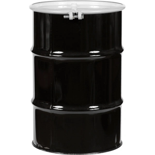 26wdrm_1_7 30 Gallon Steel Drum, UN Rated, Lined, Cover wBolt Ring, 2 & 34 Fittings - Image 1
