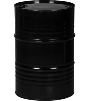 55 gallon black tight head steel drum reconditioned un rated 2 inch and 0.75 inch fi