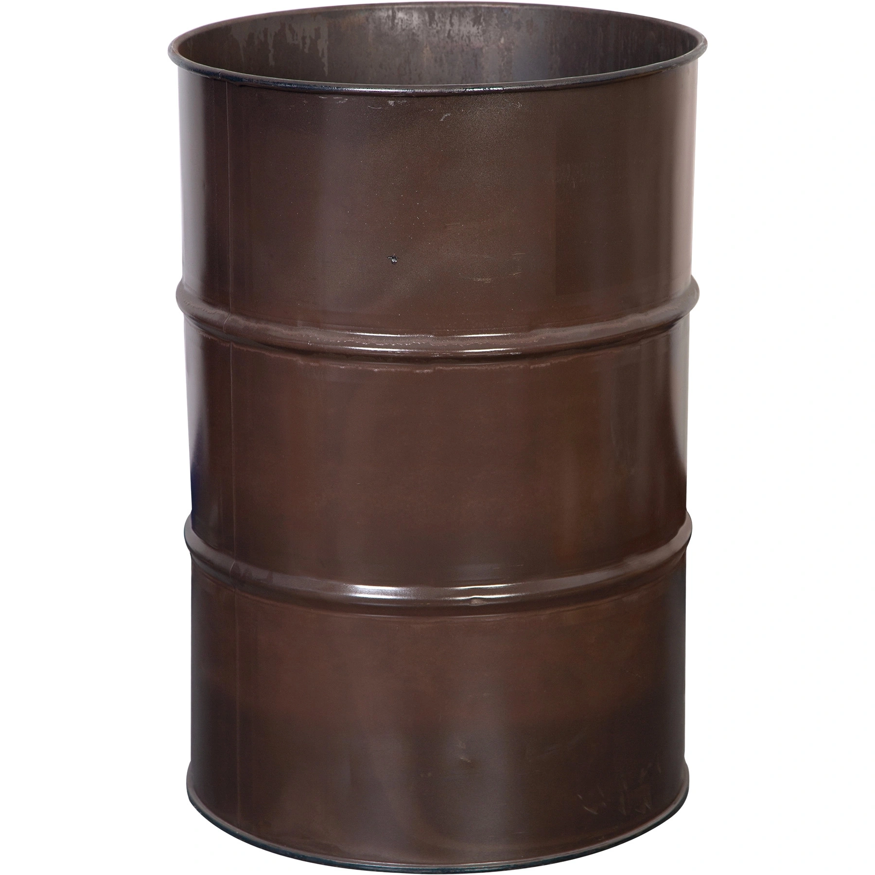 55_gallon_brown_steel_drum_reconditioned_no_cover_26wr66_1 55 Gallon Brown Steel Drum, Reconditioned (No Cover) - Image 1
