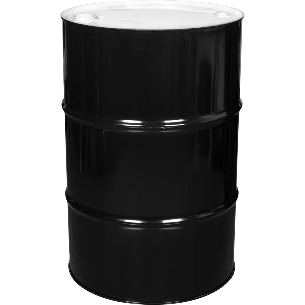 55 gallon tight head steel drum un rated 2 22 3 4 22 fittings buna gasket unlined 26w55t 1