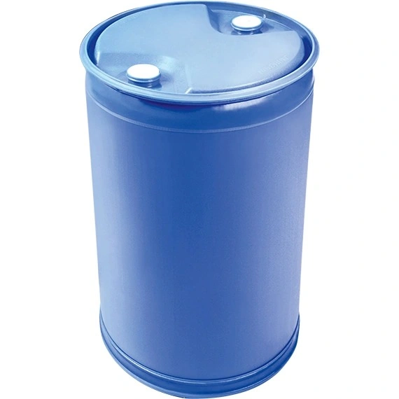 55gal-blue-tight-head-plastic-drum_straight-sided_un-rated_2in-nps-and-2in-butt 55 Gallon Blue Tight Head Plastic Drum, Straight Sided, UN Rated, 2" NPS & 2" Buttress Fittings - Image 1
