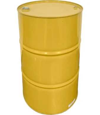 55gal tight head yellow body yellow top unlined carbon steel drum 18 22 18 gauge 2in and 0.75in