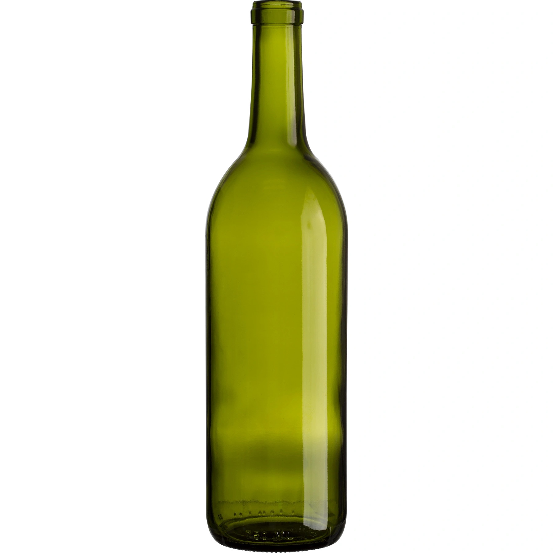 C1 750 ml Champagne Green Bordeaux Wine Bottles, Cork, 12/cs - Image 1