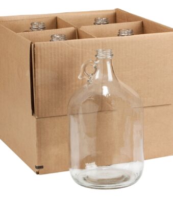 1 Gallon Clear Glass Jug | Titanic Drums & IBC Tanks
