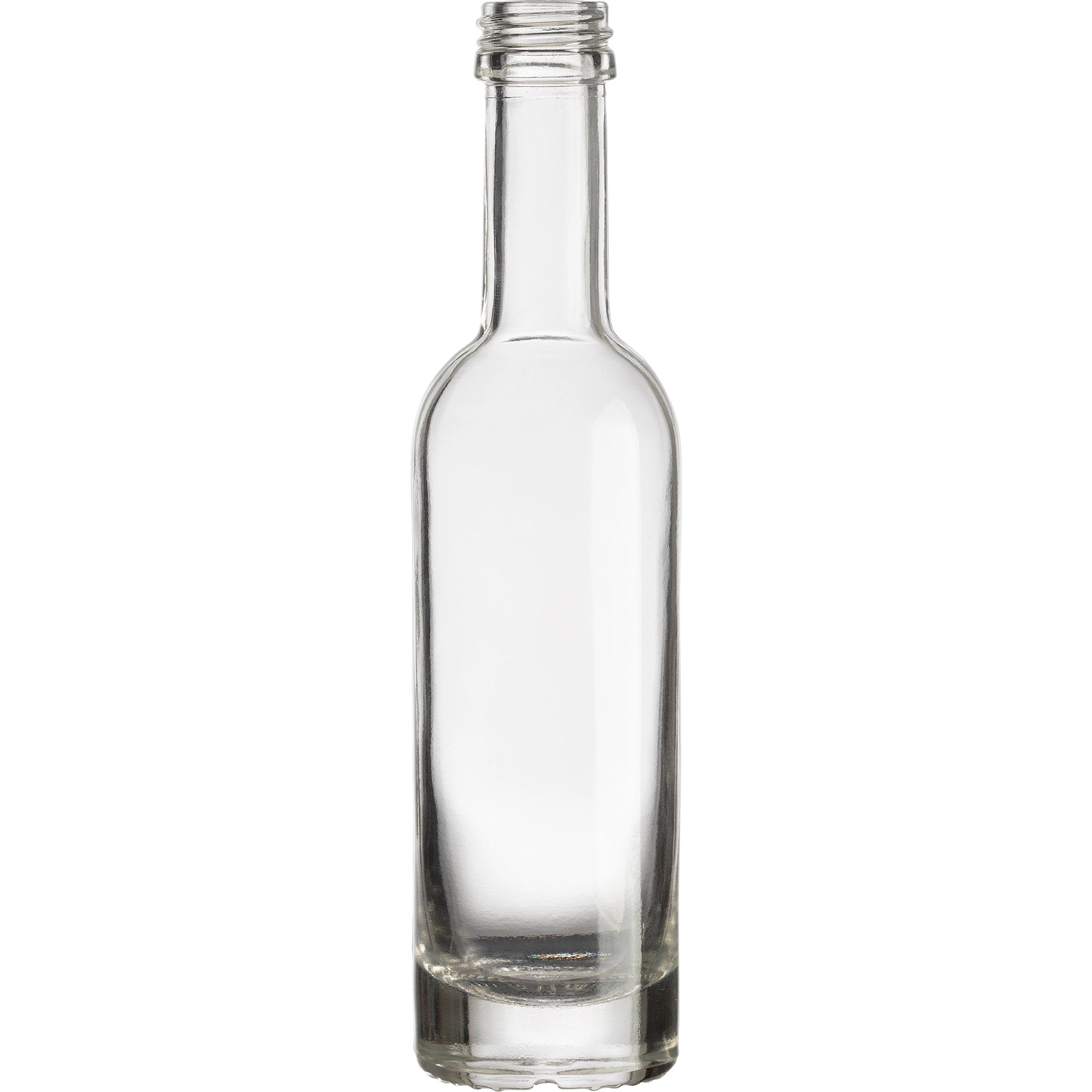 N1 50ml Clear Glass Arizona Liquor Bottle, 18mm Screw Top, 120/cs - Image 1