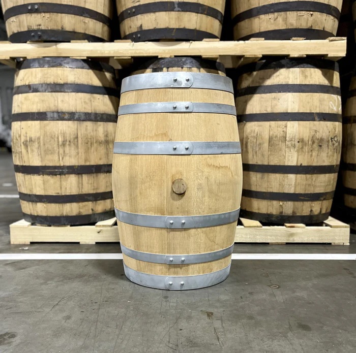 N11 30 gallon Burnt Church Bluffton Whiskey Barrel - Fresh Dumped, Once Used - Image 1