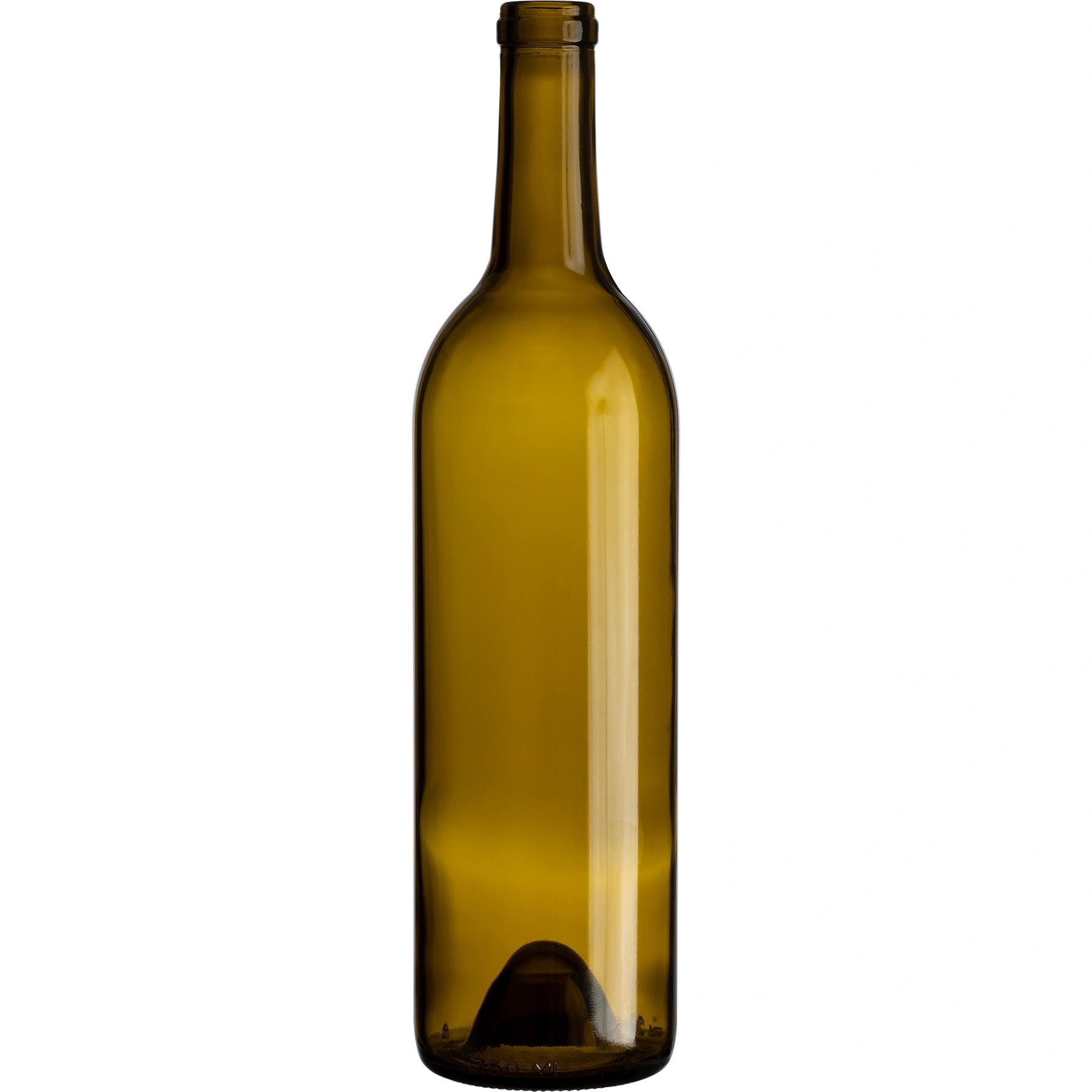 b111 750 ml Antique Green Bordeaux Wine Bottles, Punted Bottom, Cork - Image 1
