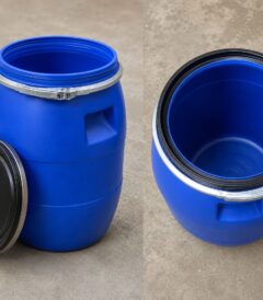 Titanic Drums & IBC Tanks 10 Gallon Food Grade HDPE Plastic Barrel with Locking Lid