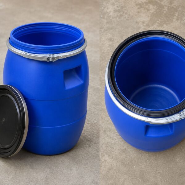 Titanic Drums & IBC Tanks 10 Gallon Food Grade HDPE Plastic Barrel with Locking Lid