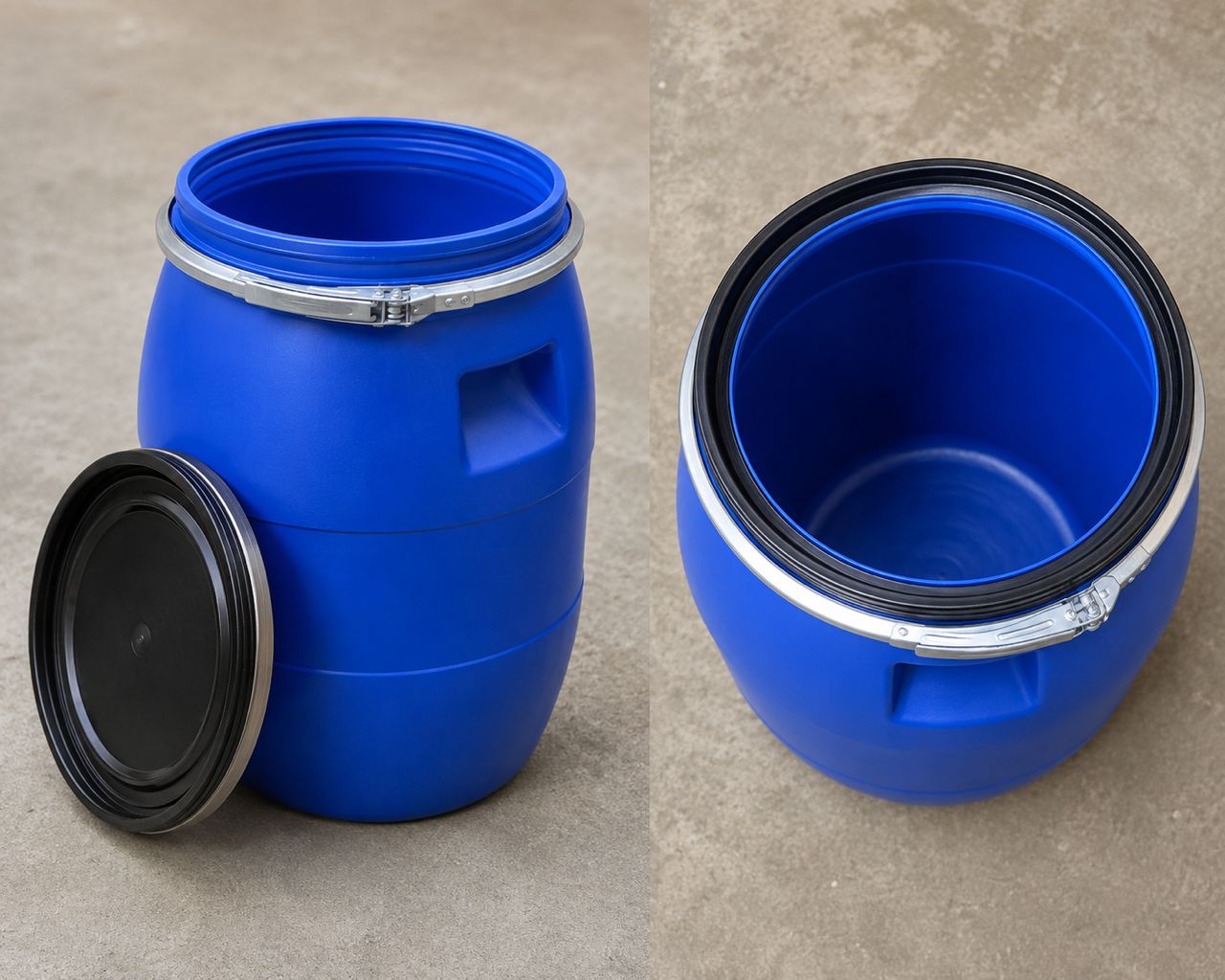 47951bae-4f19-4da4-b329-646e91cdccd1 Titanic Drums & IBC Tanks 10 Gallon Food Grade HDPE Plastic Barrel with Locking Lid